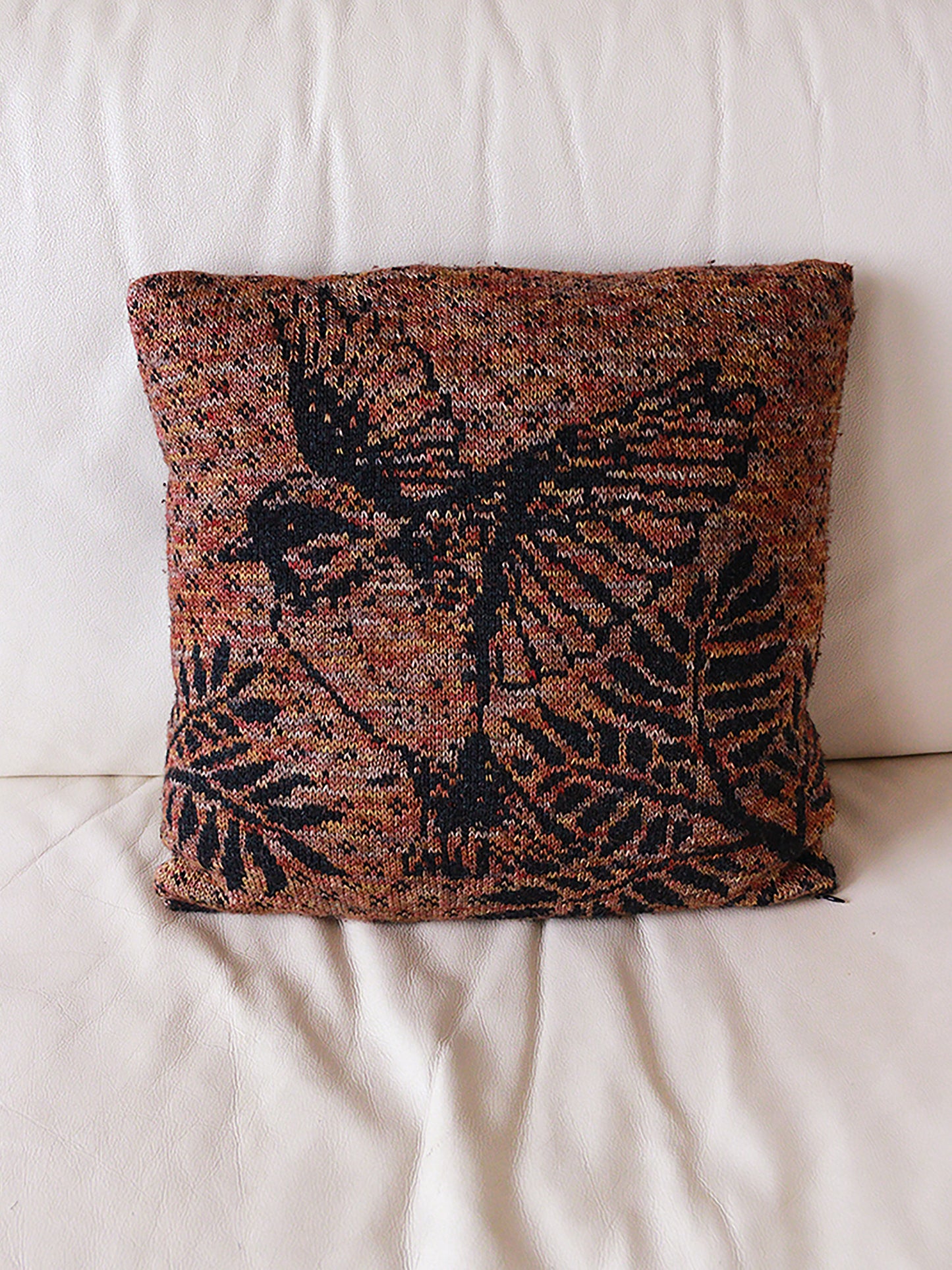 PDF knitting pattern BIRD PILLOW