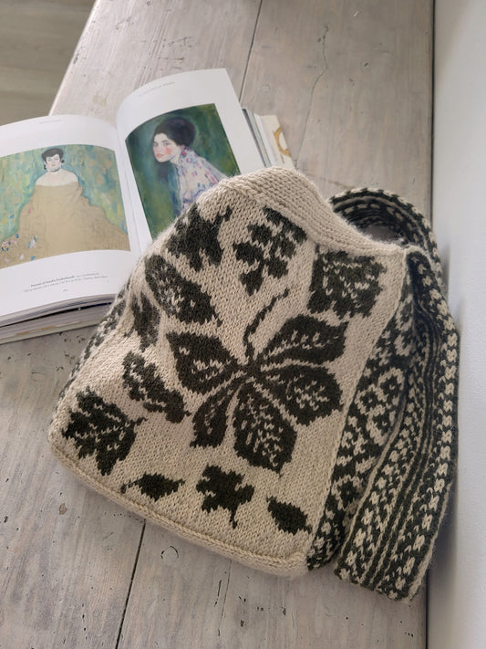 PDF knitting pattern LEAVES BAG